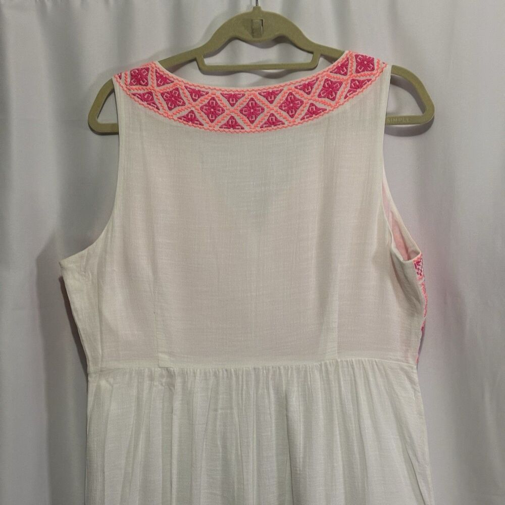Vineyard Vines Woman's Embroidered Bodice Maxi Dress Size 16 Beachy Coastal Prep - Picture 9 of 13